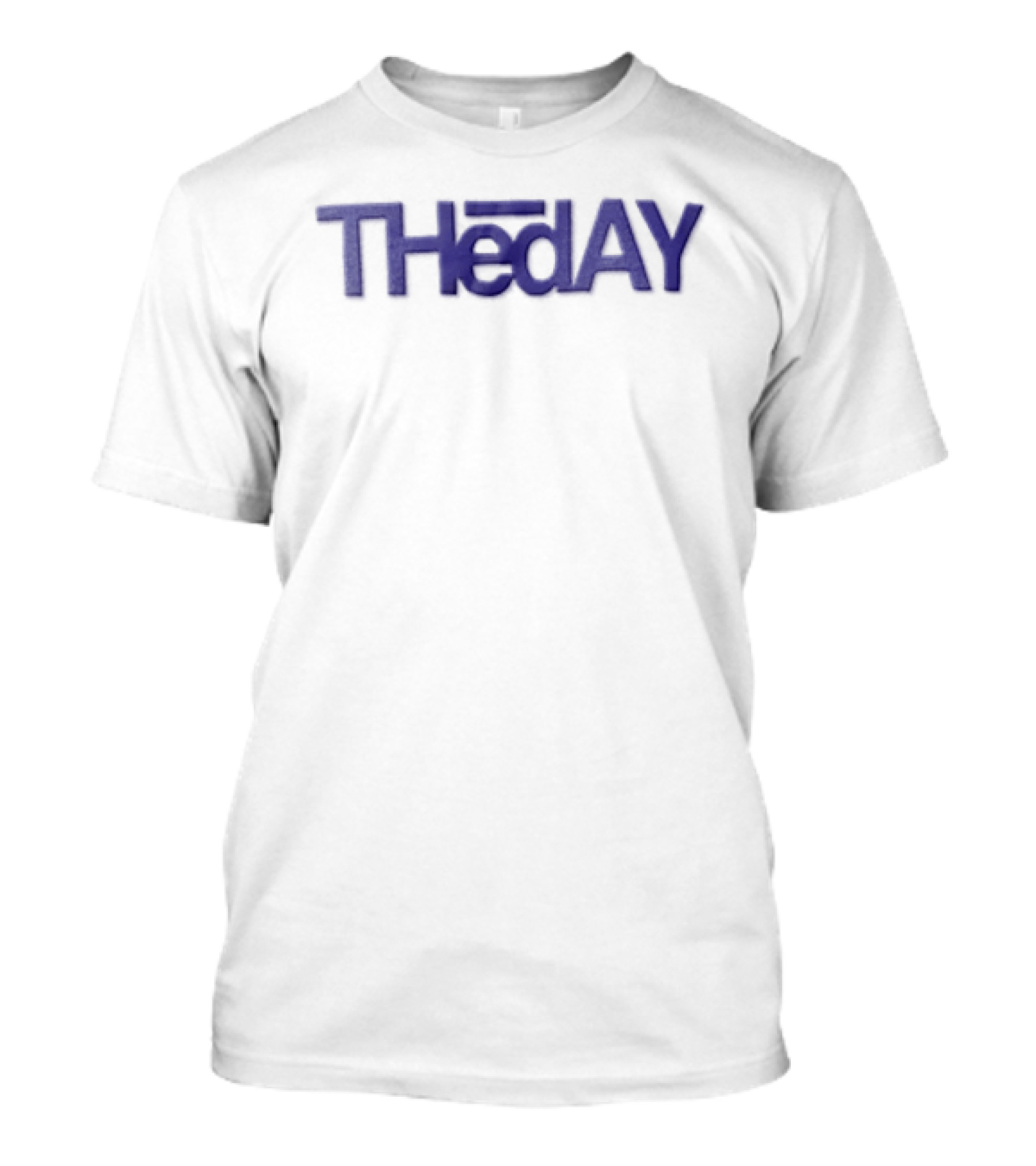 Theday Blue On Fabric T-Shirt