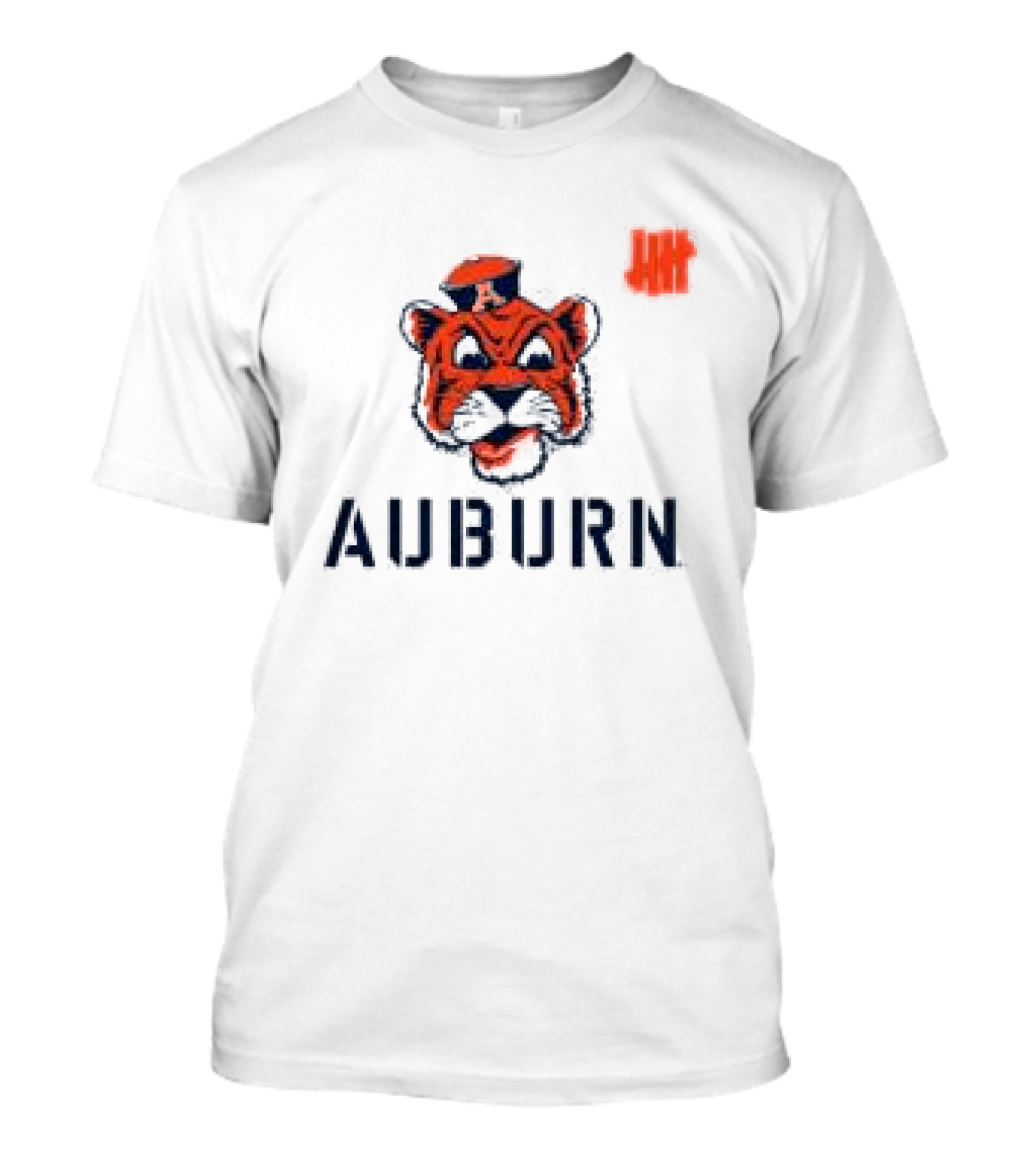 Undefeated Auburn Tiger Emblem With Retro Cap T-Shirt