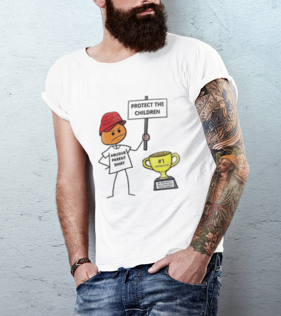 Voted FOR A Child Molester HAT Protect THE Children Abusive Parent Hypocrite Trophy T-Shirt