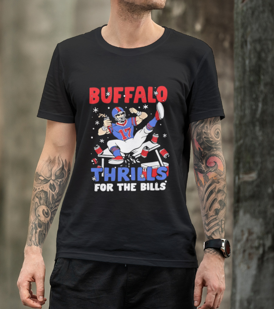 Buffalo Thrills For The Bills Football Table Crash Fun T-Shirt