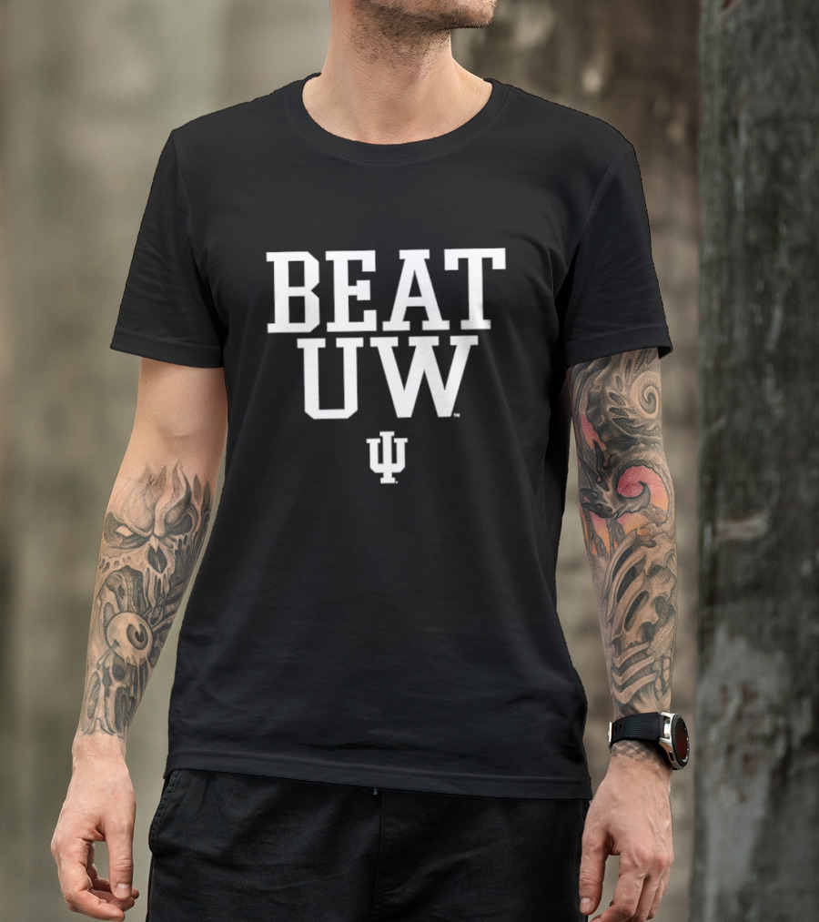 Indiana Hoosiers Beat UW Football NCAA 2026 IU Team Challenge T-Shirt