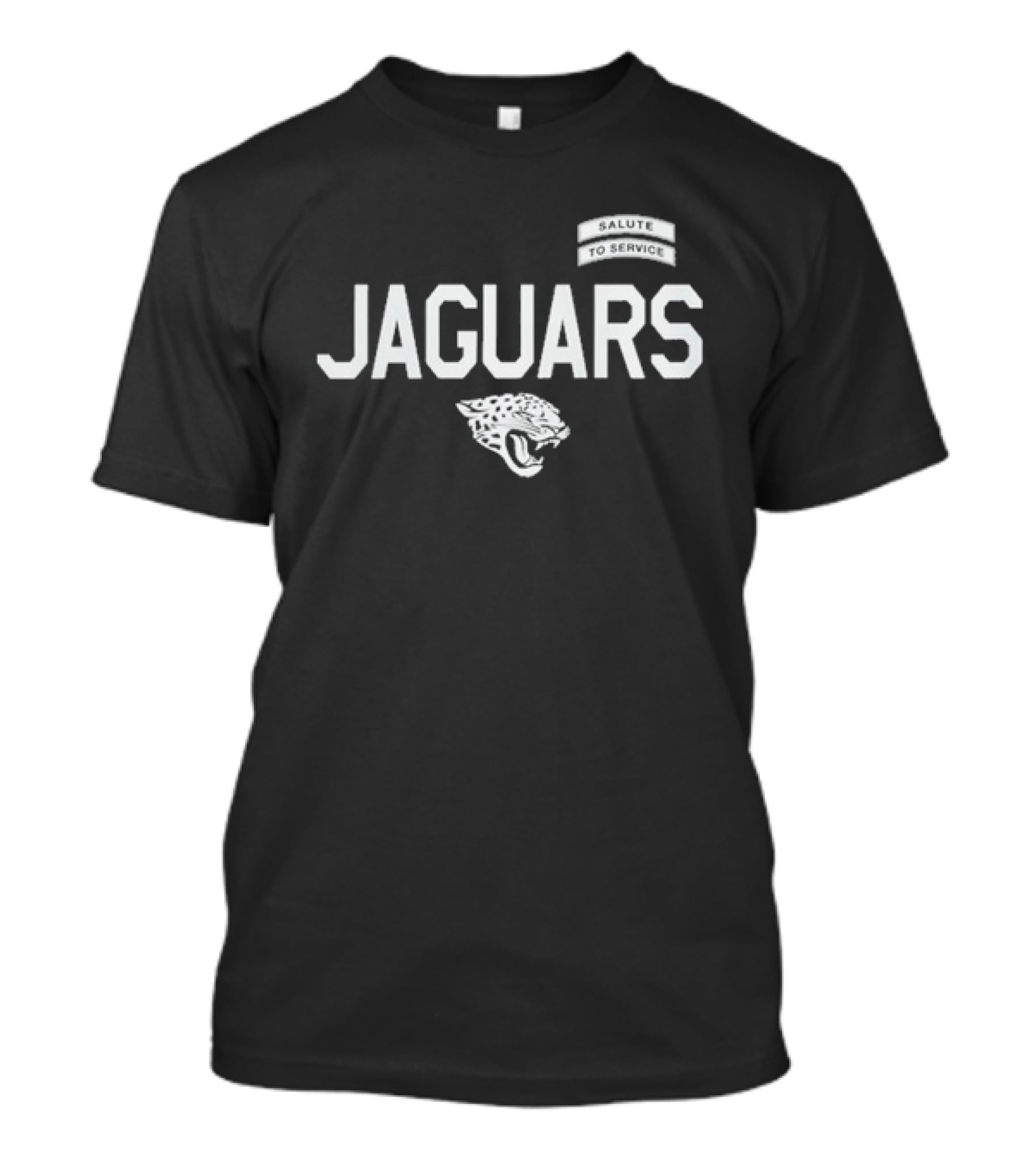 Jacksonville Jaguars Salute To Service Jaguars Head Logo NFL Football T-Shirt