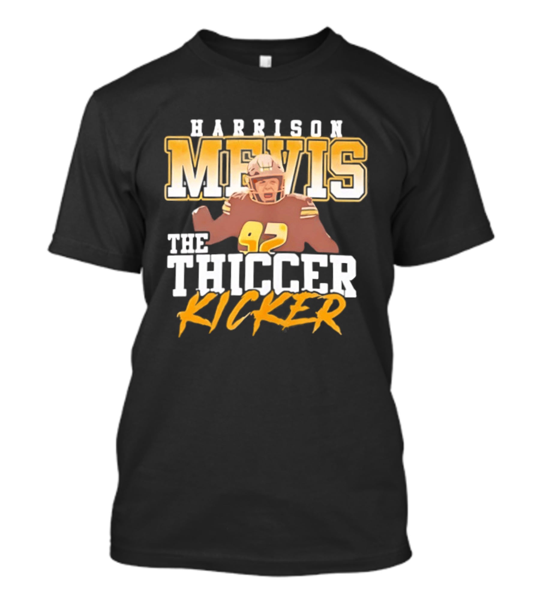 Harrison Mevis The Thiccer Kicker 97 Football Player T-Shirt