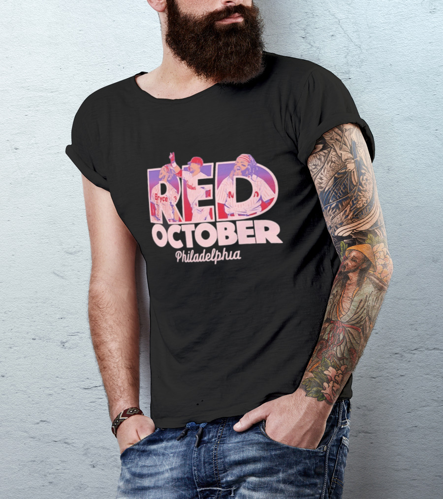 Red October Philadelphia Phillies Bryce 2026 Postseason T-Shirt