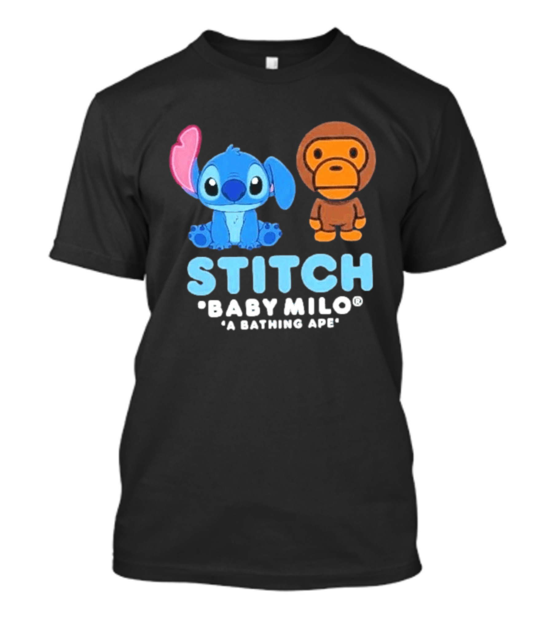 Bape X Disney Stitch Baby Milo A Bathing Ape Collab 2026 T-Shirt