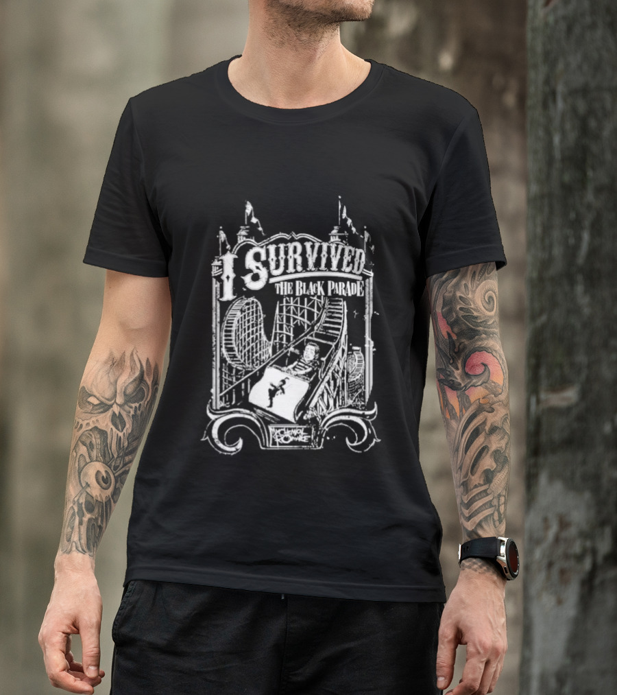 Original My Chemical Romance The Black Parade Survived Cemetery T-Shirt