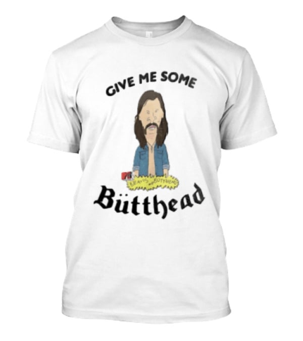 Give Me Some MTV Beavis And Butt Head Butthead Cartoon Long Brown T-Shirt