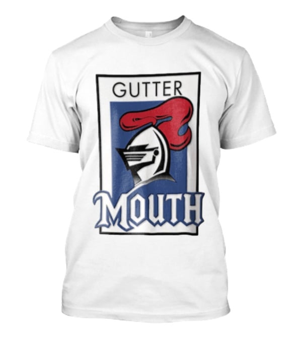 Gutter Mouth Knight Helmet Red Plume T-Shirt