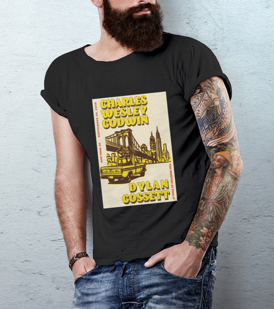 Charles Wesley Godwin Rooftop Pier 17 New York September 2026 Dylan Gossett T-Shirt