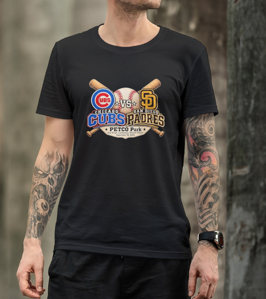 Chicago Cubs Vs San Diego Padres MLB NL Wild Card Series Game 2 PETCO Park San Diego September 30 2026 T-Shirt