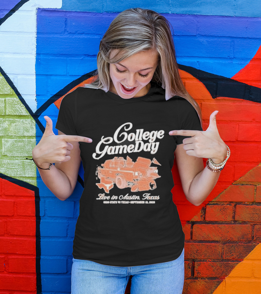College Gameday Live In Austin Texas 2026 Texas Longhorns Tailgate Truck T-Shirt