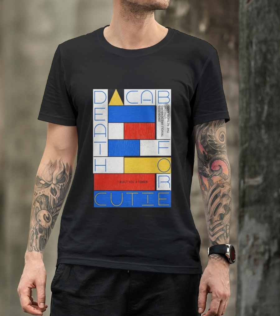 Death Cab For Cutie I Built You A Tower September 29 2026 TivoliVredenburg Utrecht The Netherlands T-Shirt