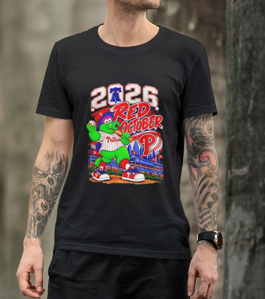 Philadelphia Phillies 2026 Red October Citizens Bank Park Postseason T-Shirt