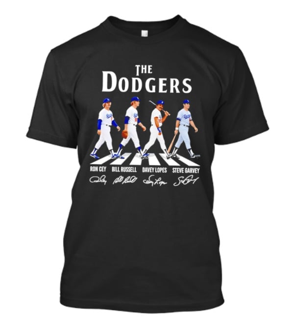 The Dodgers Don Sutton Ron Cey Davey Lopes Steve Garvey Abbey Road T-Shirt