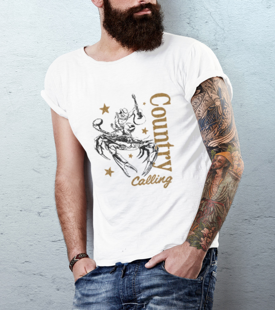 Country Calling Festival 2026 Ocean City Maryland Crab Cowboy Stars T-Shirt