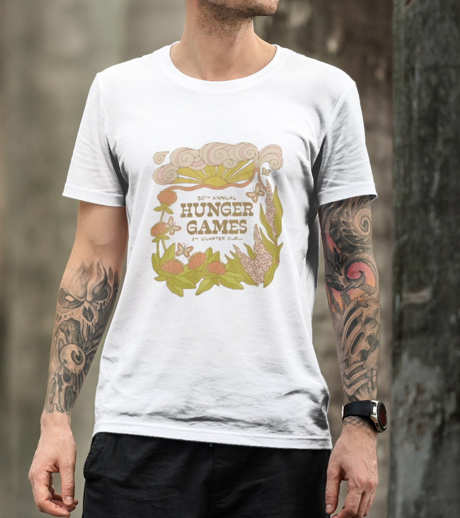 50th Annual Hunger Games 2nd Quarter Quell Floral Sun T-Shirt