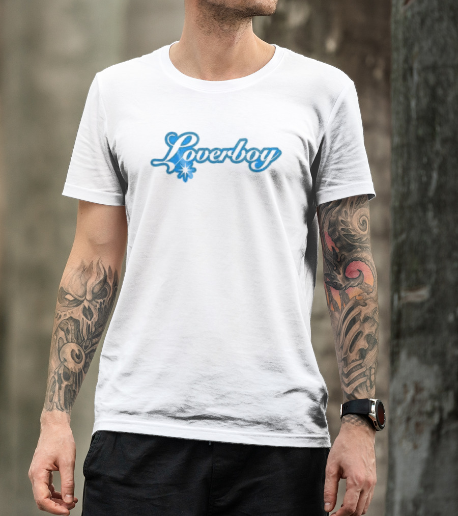 Mariah Carey Store Loverboy White Hearts Flowers T-Shirt