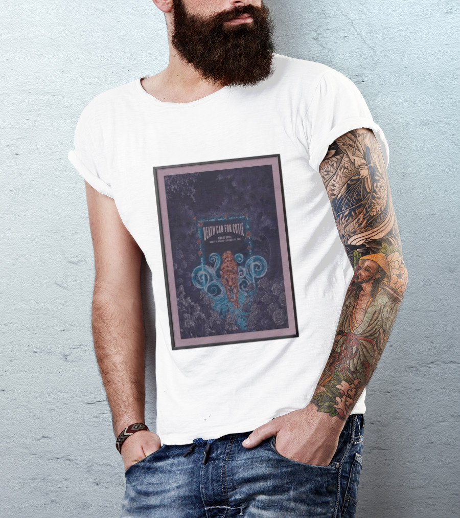 Death Cab For Cutie Cirque Royal Brussels September 30 2026 Tiger And Floral T-Shirt