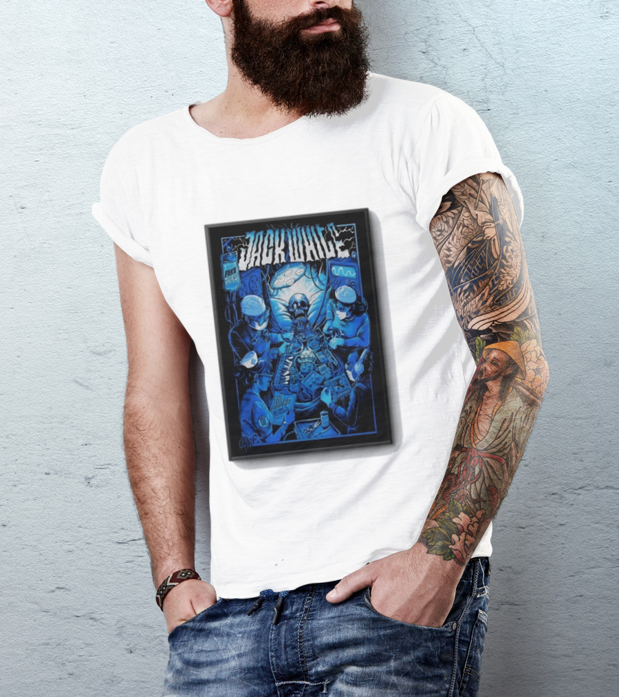 Jack White Del Mar CA 9 30 2026 Fake Blues Touring Skeleton Surgeons T-Shirt