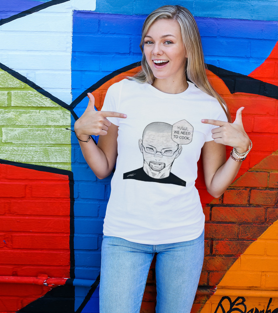 Satoru Gojo Walter White Crossover YUUJI WE NEED TO COOK Anime Manga Fusion T-Shirt