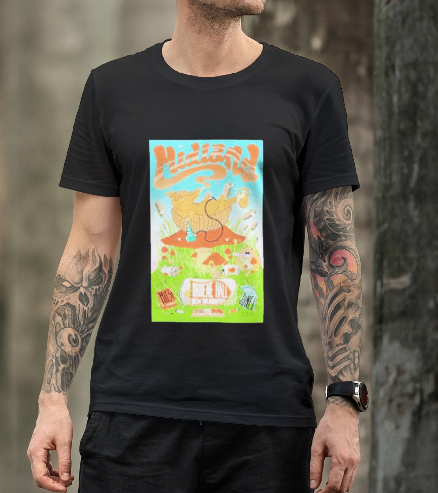 Midland Gruene Hall New Braunfels May 31 June 1 Armadillo On Mushroom T-Shirt