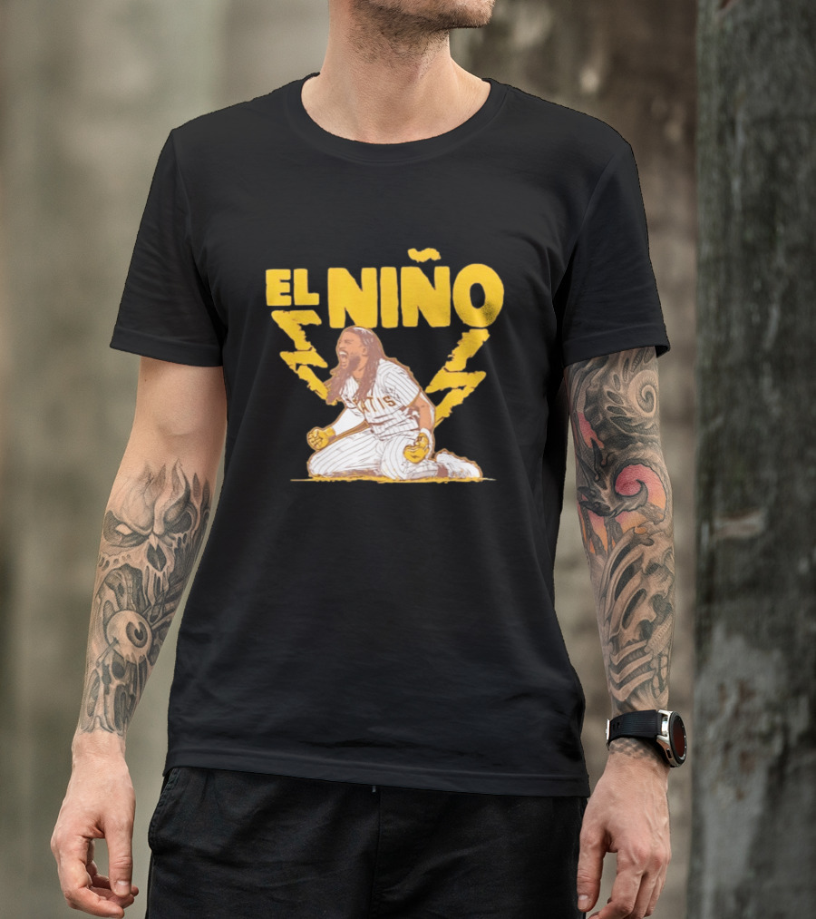 Fernando Tatis Jr El Niño San Diego Padres Stole Home Lightning T-Shirt