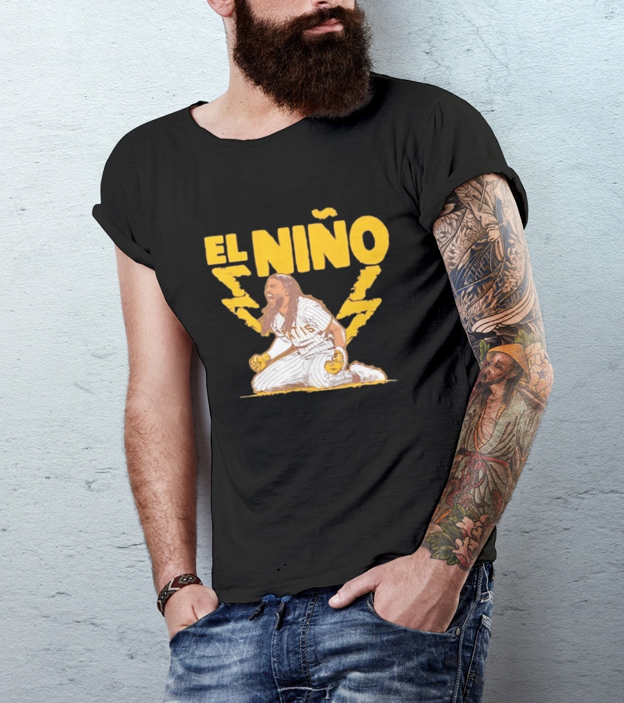 Fernando Tatis Jr El Niño San Diego Padres Stole Home Lightning T-Shirt