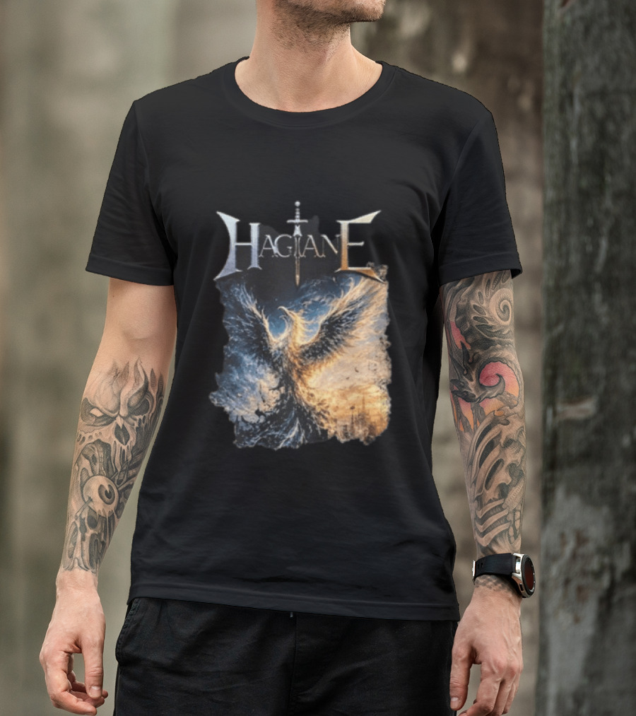Hagane Sword And Phoenix Night T-Shirt