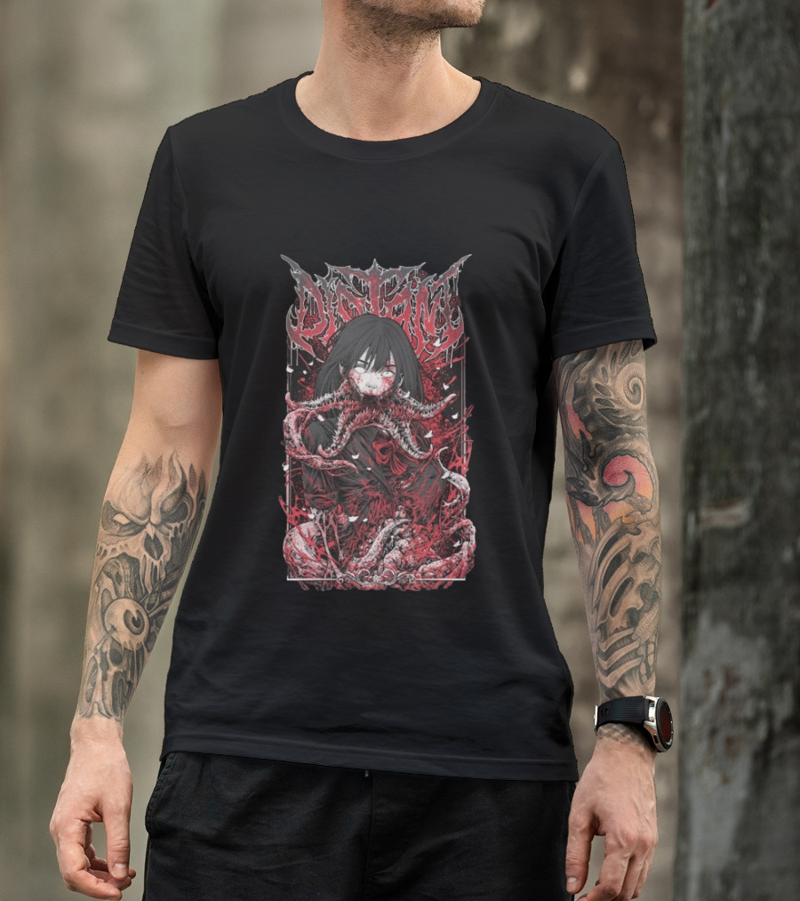 Distant Store Longsleeve Schoolgirl Horror Tentacles T-Shirt