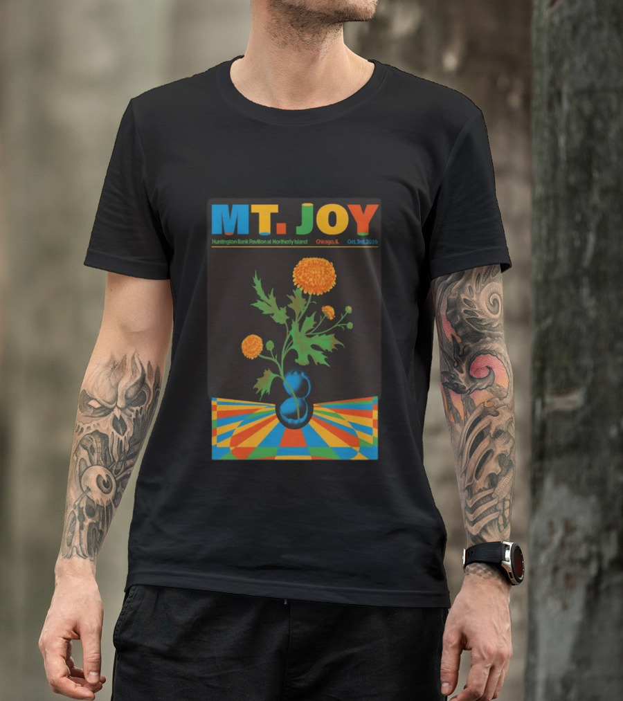 MT. JOY Huntington Bank Pavilion Northerly Island Chicago IL Oct 3 2026 Limited Edition T-Shirt