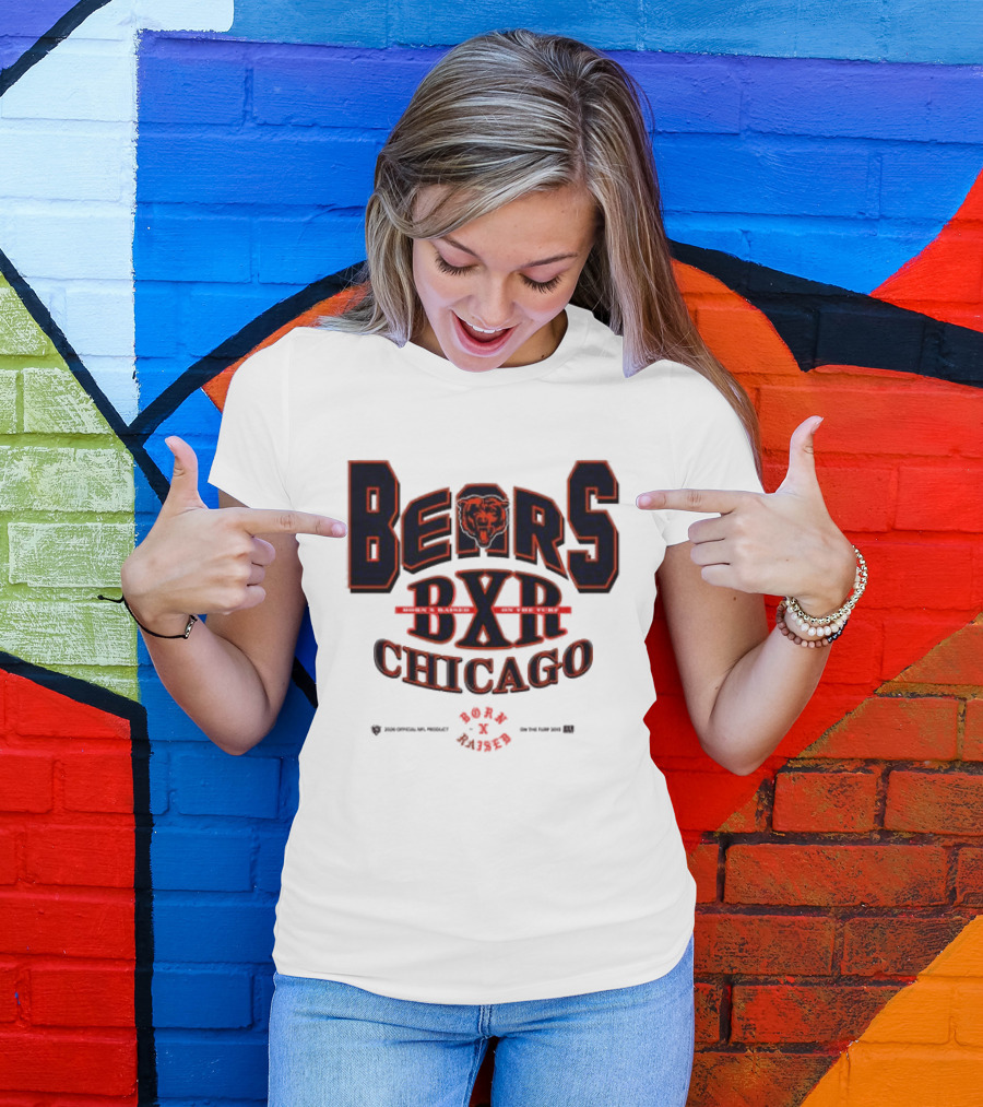 Born X Raised Bears BXR Chicago Collection White T-Shirt