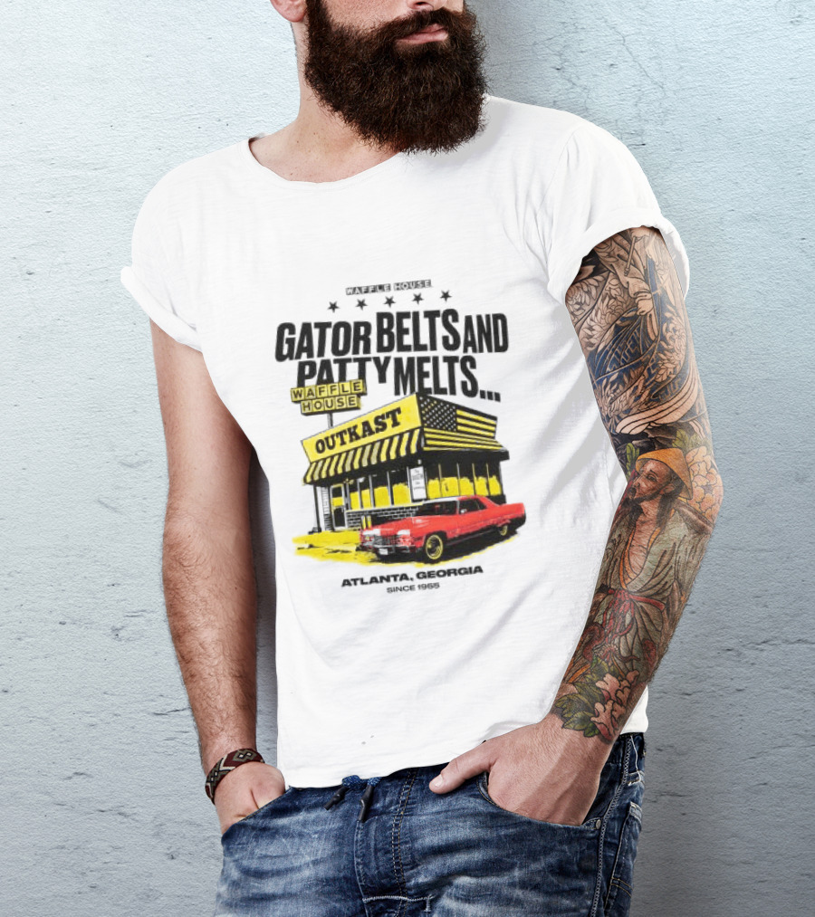Gator Belts And Patty Melts Outkast Waffle House Atlanta Georgia 1995 T-Shirt
