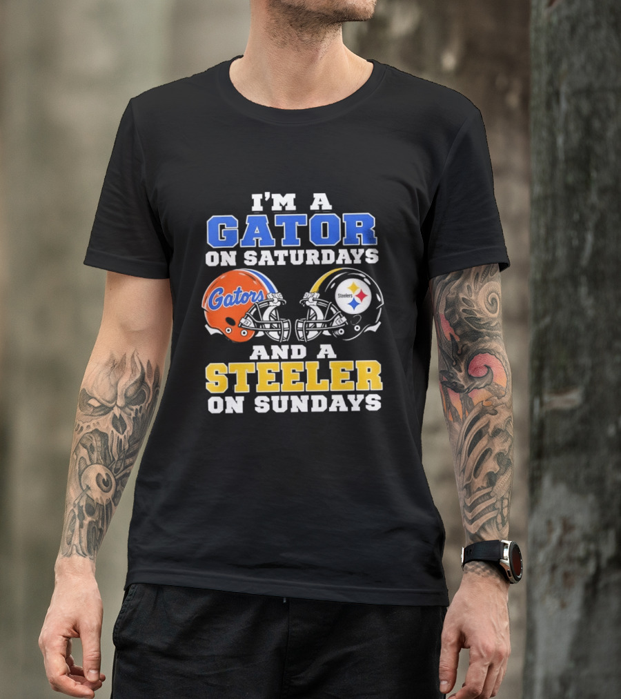 Gator On Saturdays Steeler On Sundays Football Fan Pride T-Shirt