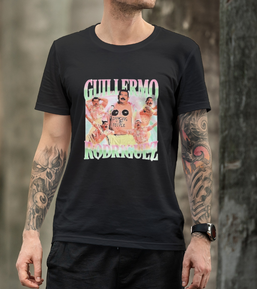 Guillermo Rodriguez Dancing 4 The People Vibrant Pose Collage T-Shirt