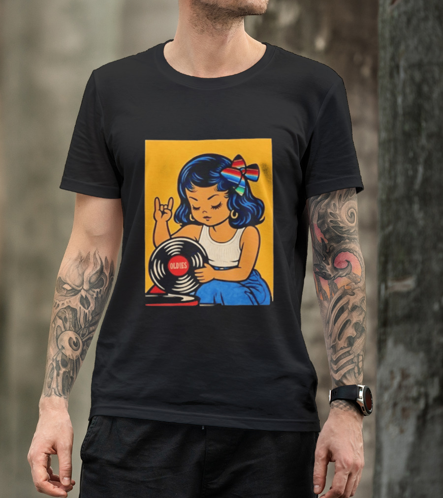 Oldies Lil Chingona Halloween 2026 Retro Record T-Shirt