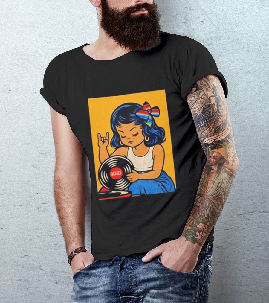 Oldies Lil Chingona Halloween 2026 Retro Record T-Shirt