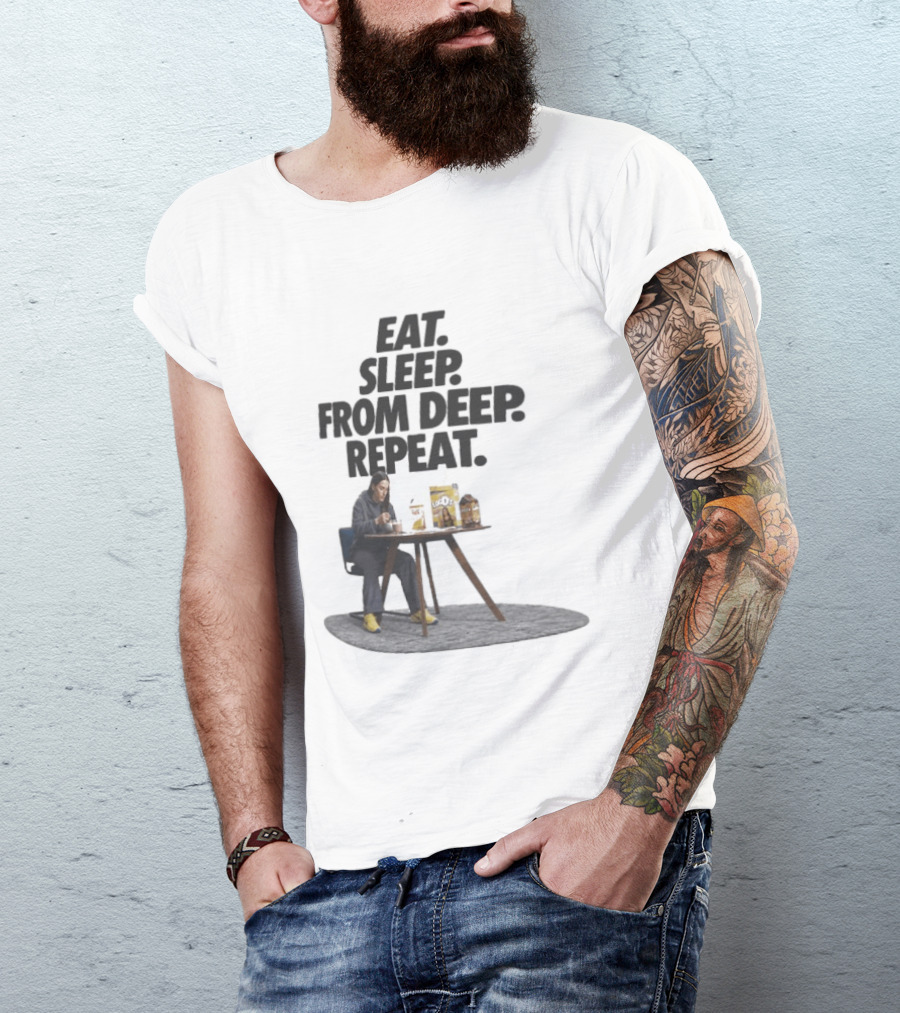 Caitlin Clark Eat Sleep From Deep Repeat Basketball Enthusiast Fun Cereal Moment T-Shirt