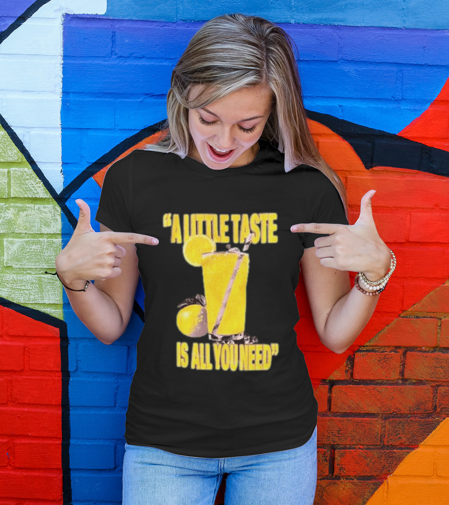 Louis Tomlinson Store Lemonade Black A Little Taste Is All You Need T-Shirt