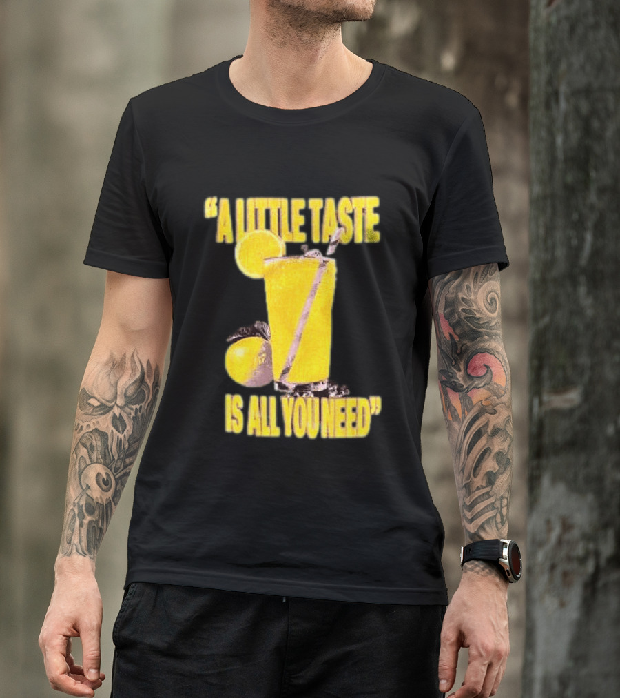 Louis Tomlinson Store Lemonade Black A Little Taste Is All You Need T-Shirt