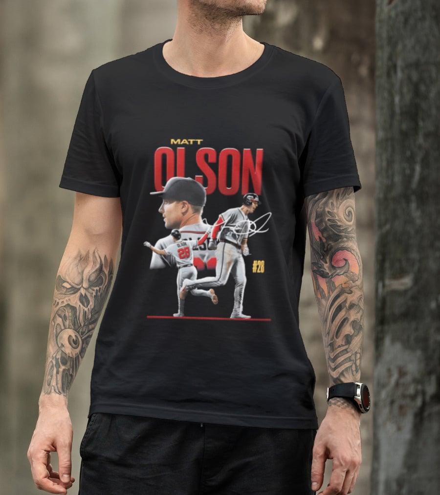 Matt Olson Atlanta Braves MLB 28 Foul Territory Players T-Shirt