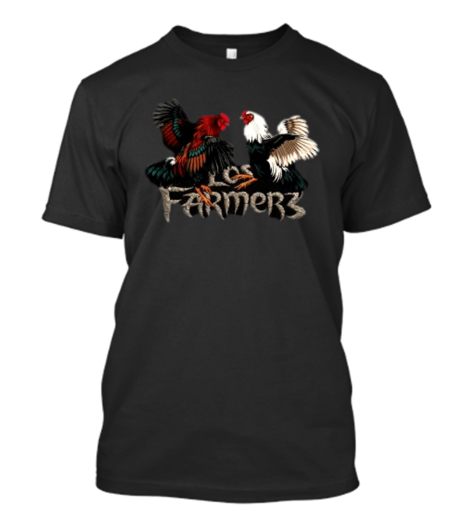 Rancho Humilde Los Farmerz Gallero Rooster T-Shirt