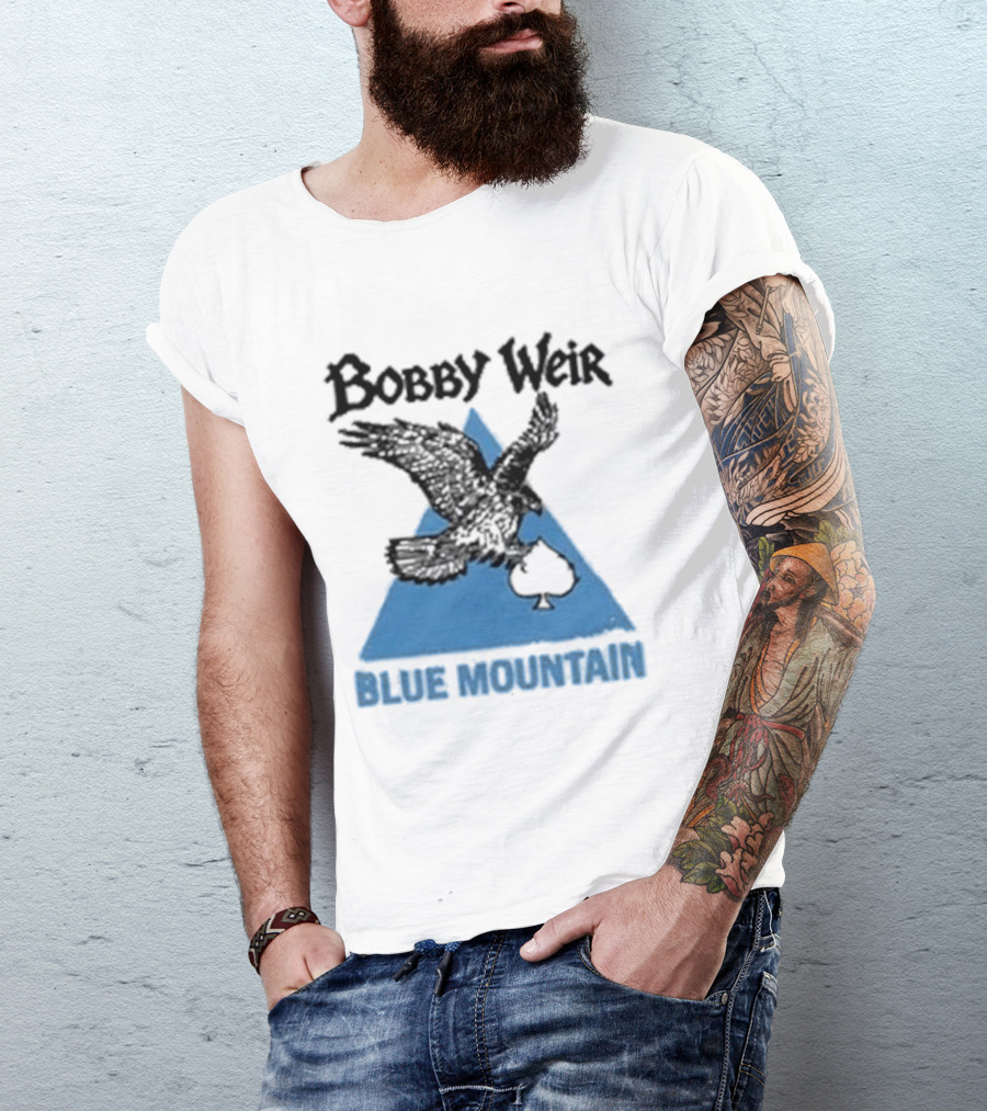 Bobby Weir Blue Mountain Eagle Spade Triangle T-Shirt