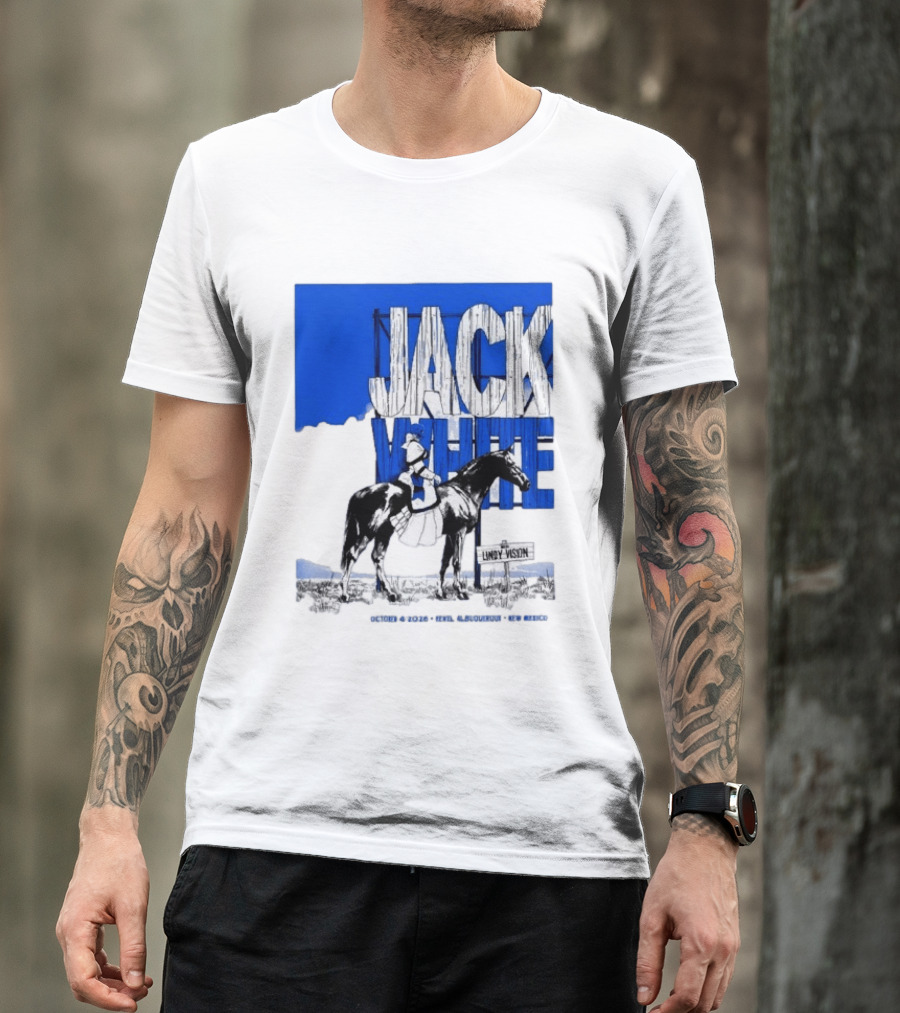 Jack White Live At Revel Entertainment Center Albuquerque October 4 2026 Lindy Vision T-Shirt