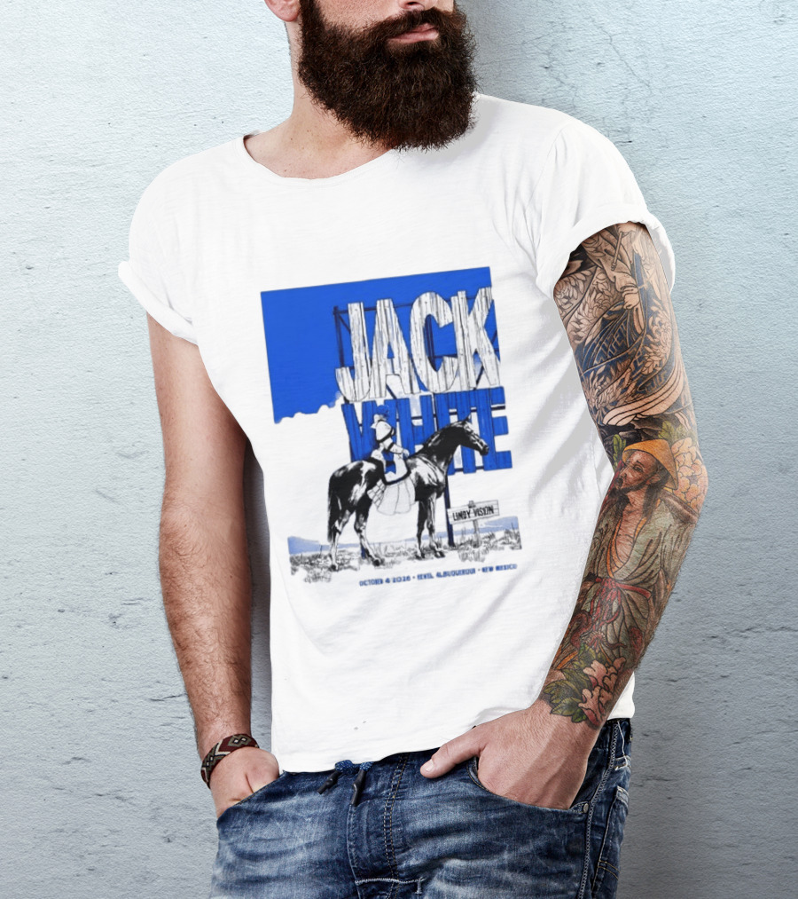 Jack White Live At Revel Entertainment Center Albuquerque October 4 2026 Lindy Vision T-Shirt