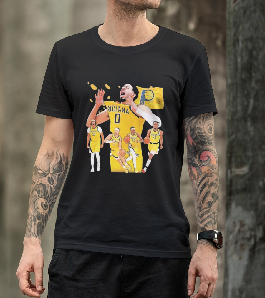 Indiana Pacers Players Collage NBA 2026 Pacer T-Shirt