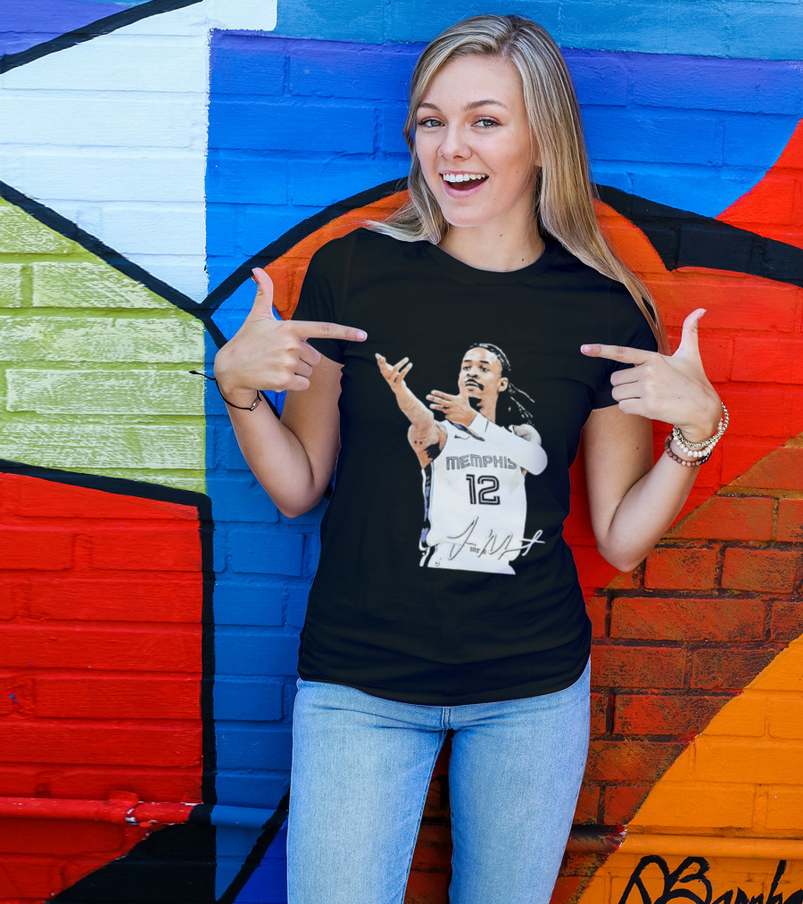 Ja Morant Memphis Grizzlies 12 Basketball Star Signature Edition 2026 T-Shirt