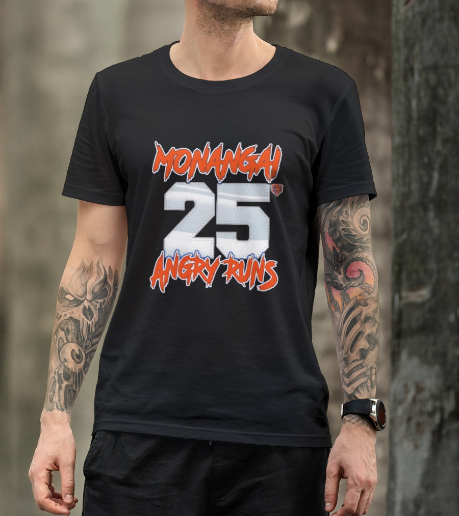 Monangai 25 Angry Runs Chicago Bears 2026 T-Shirt