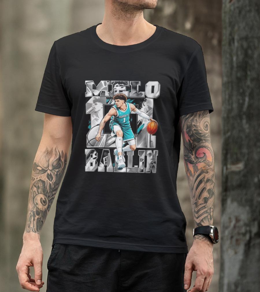 Melo Ballin Hornets Basketball Number 1 T-Shirt