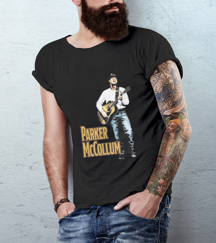 Parker McCollum Acoustic Performance Deluxe Guitar Photo T-Shirt