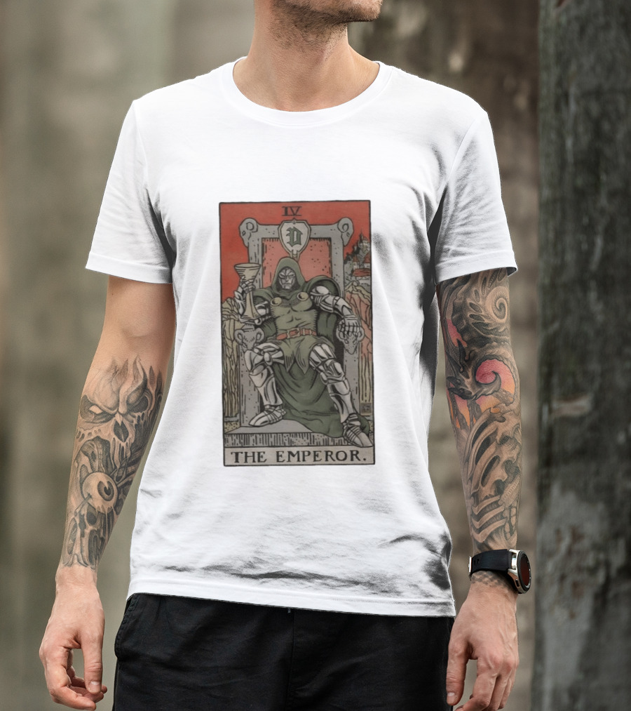Doctor Doom IV Tarot Card The Emperor Marvel T-Shirt
